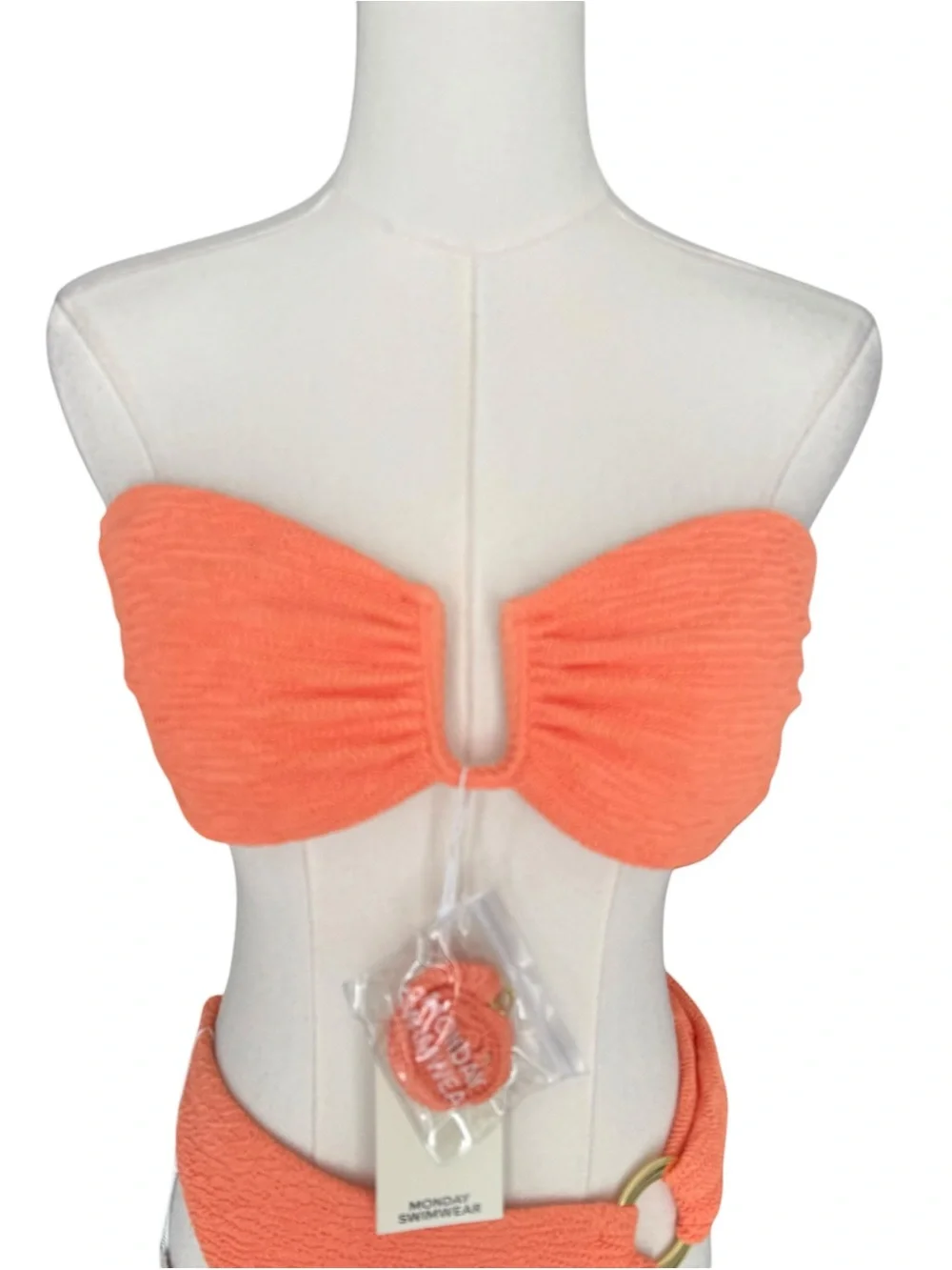 Monday Swimwear - NWT St. Martinique Bronte Bikini Set Summer Peach Sz L